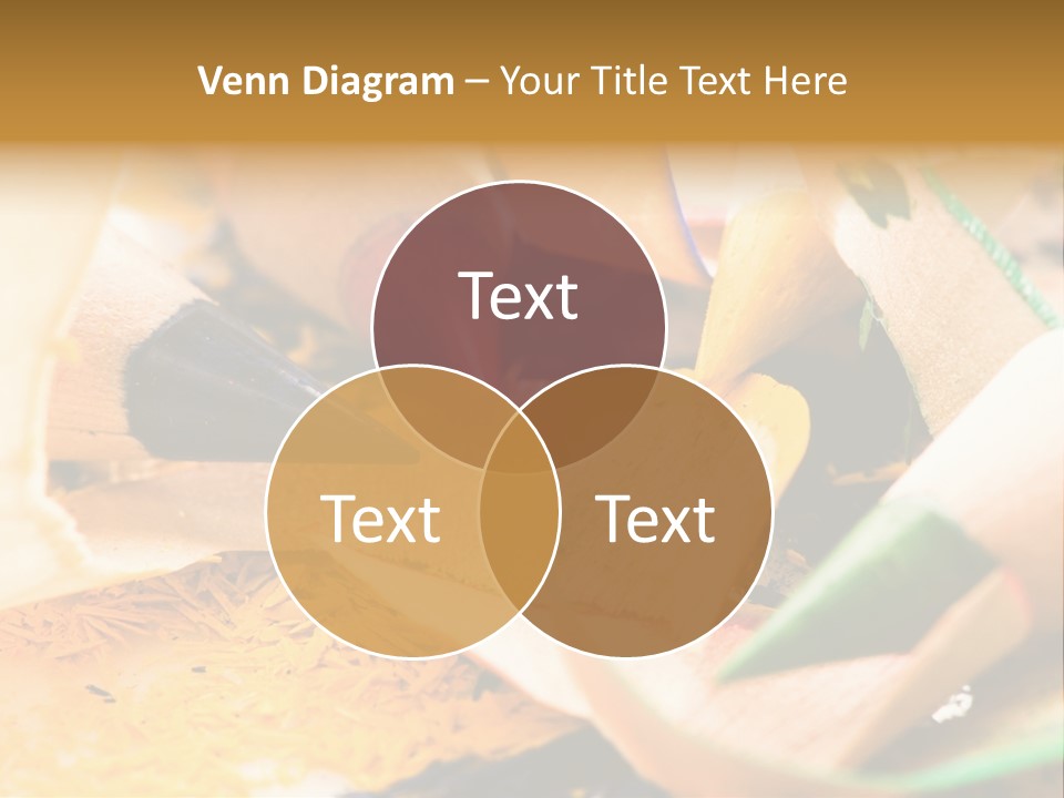 Pencil Macro Abstract PowerPoint Template