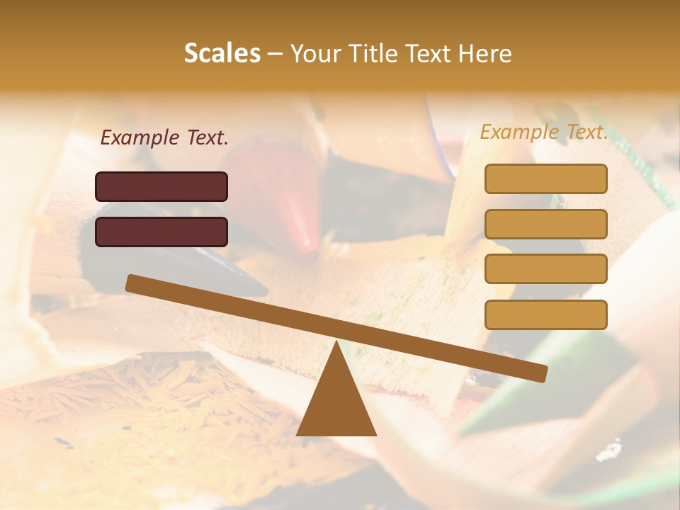 Pencil Macro Abstract PowerPoint Template