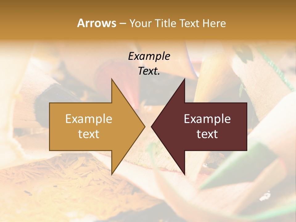 Pencil Macro Abstract PowerPoint Template