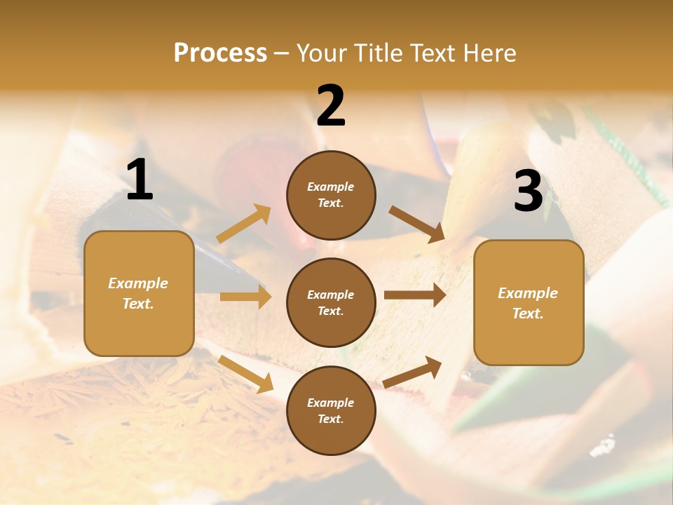 Pencil Macro Abstract PowerPoint Template