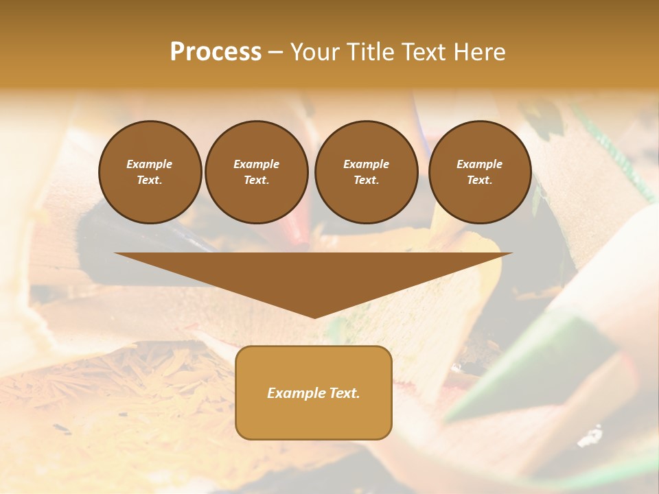 Pencil Macro Abstract PowerPoint Template