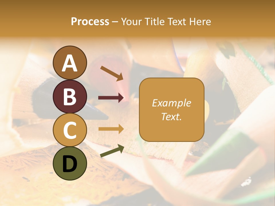 Pencil Macro Abstract PowerPoint Template