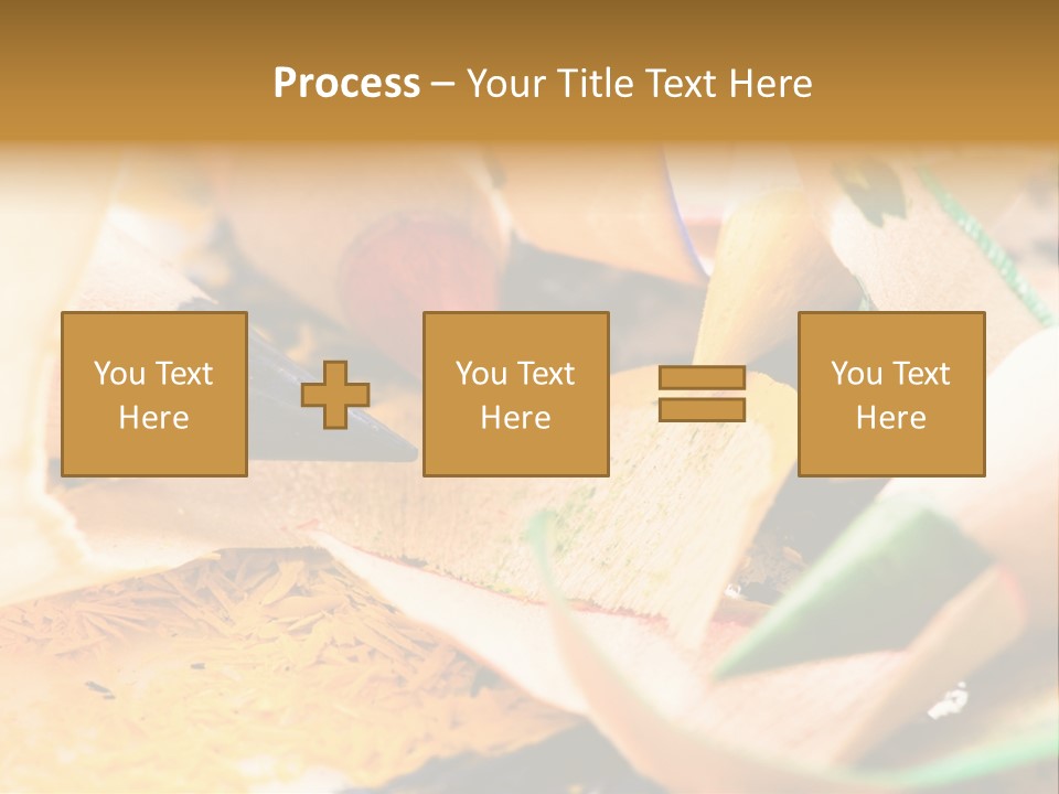 Pencil Macro Abstract PowerPoint Template