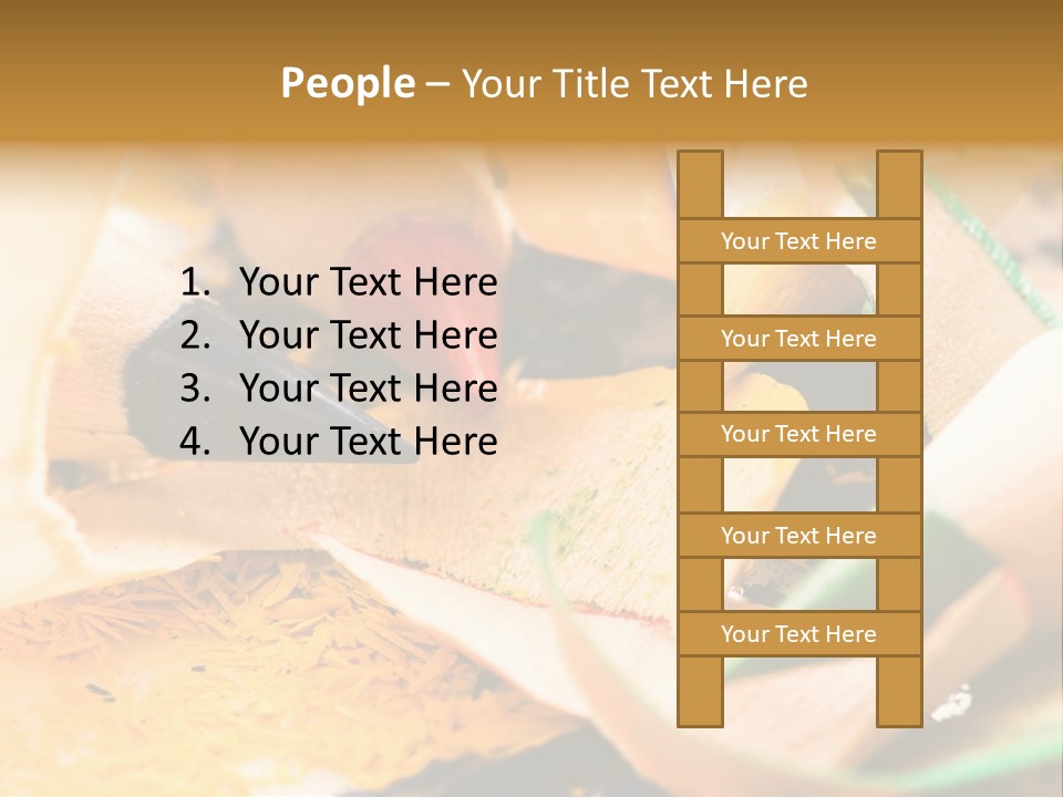 Pencil Macro Abstract PowerPoint Template