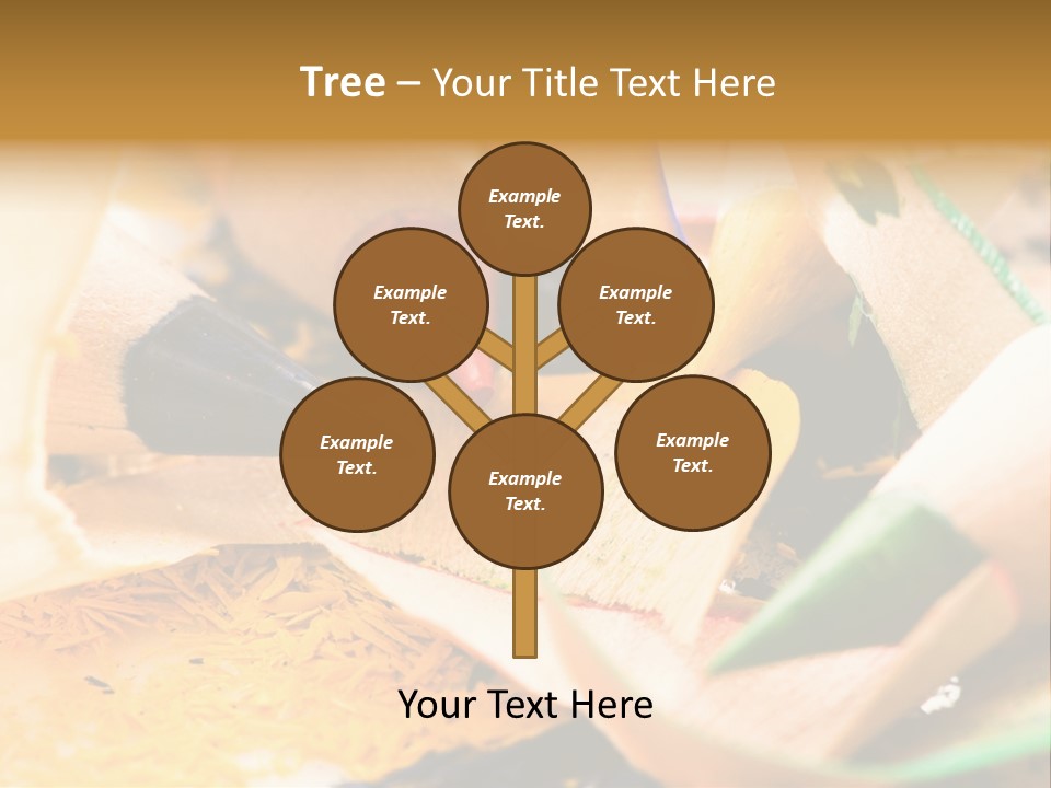 Pencil Macro Abstract PowerPoint Template