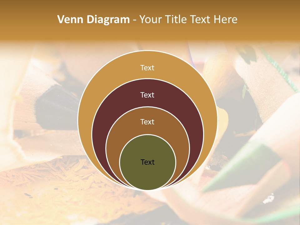 Pencil Macro Abstract PowerPoint Template