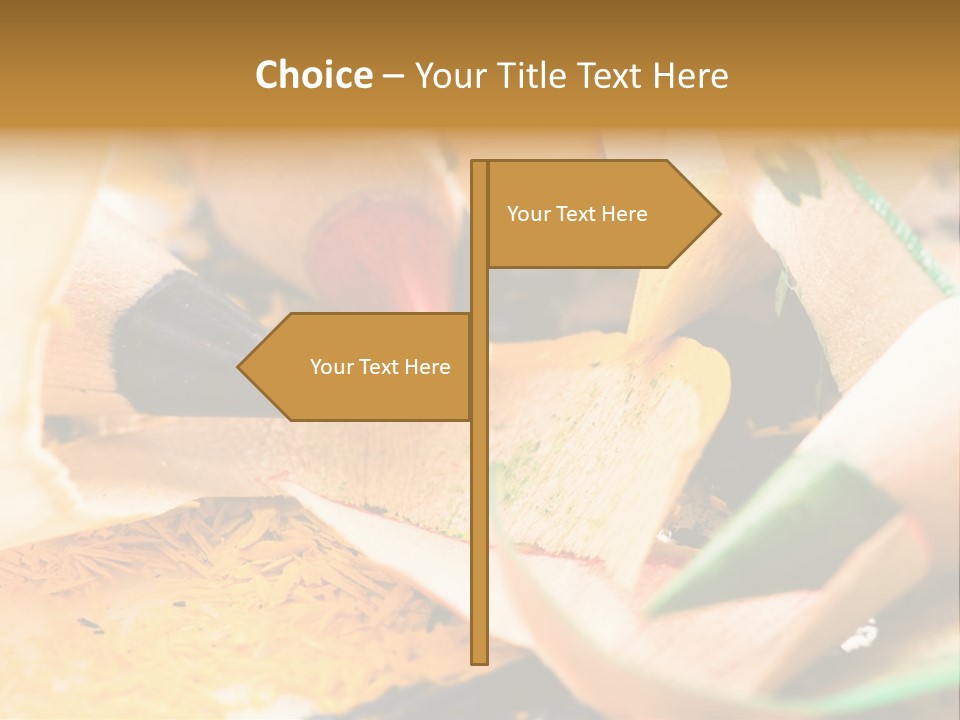 Pencil Macro Abstract PowerPoint Template