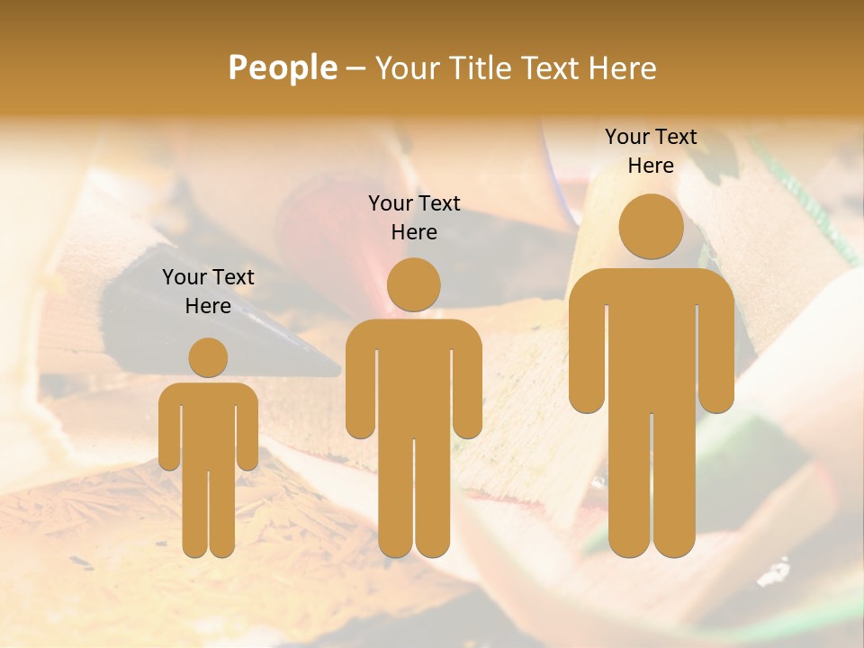 Pencil Macro Abstract PowerPoint Template