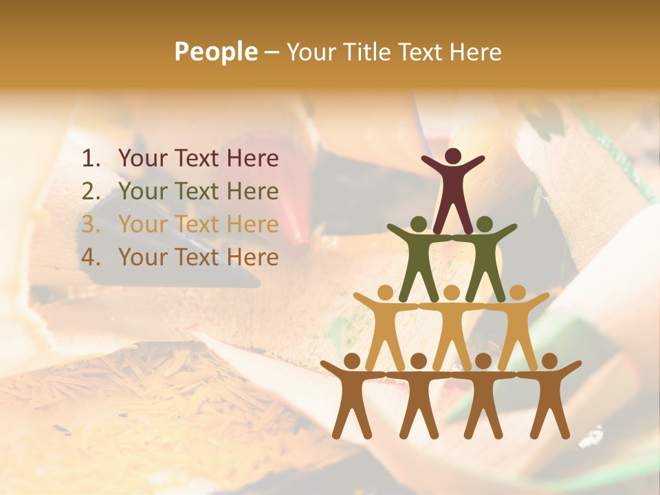 Pencil Macro Abstract PowerPoint Template