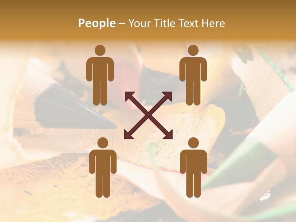 Pencil Macro Abstract PowerPoint Template