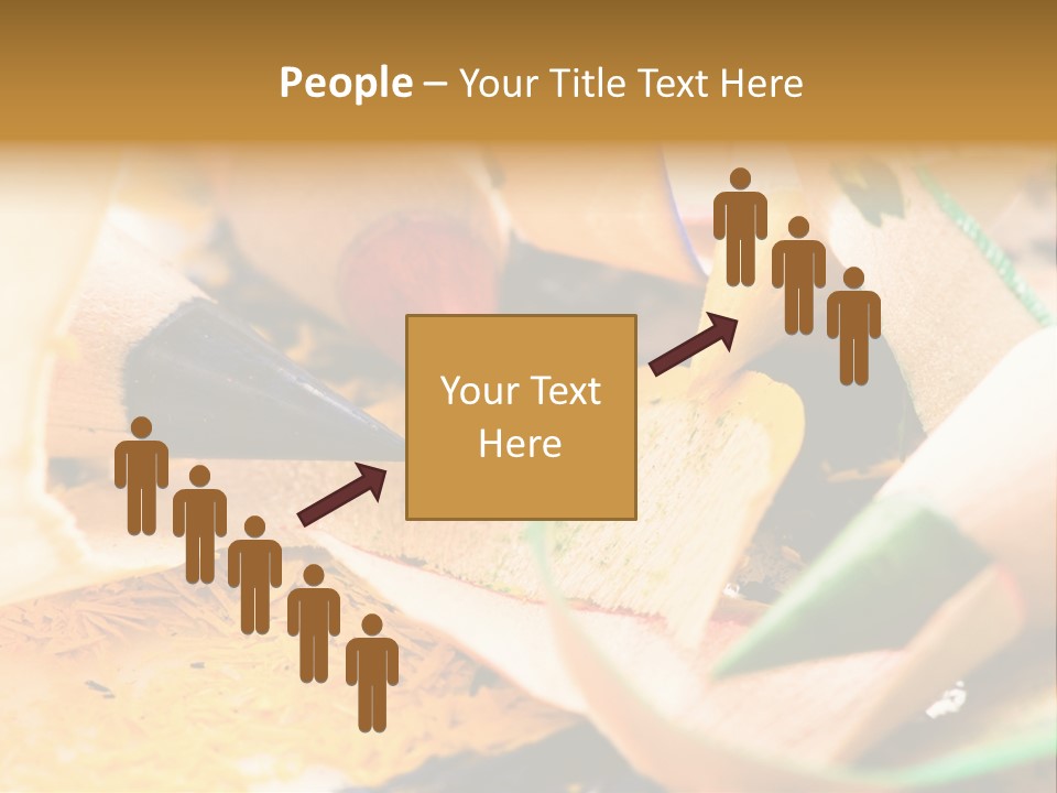 Pencil Macro Abstract PowerPoint Template