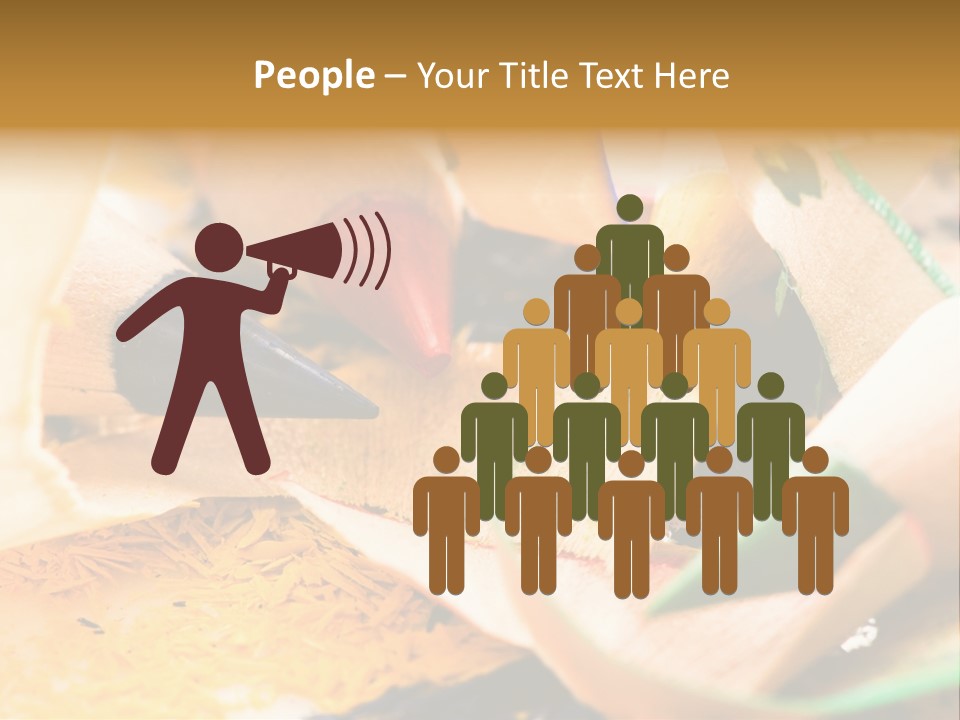 Pencil Macro Abstract PowerPoint Template