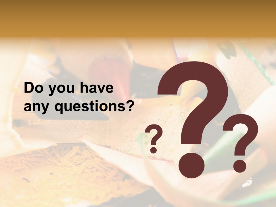 Pencil Macro Abstract PowerPoint Template