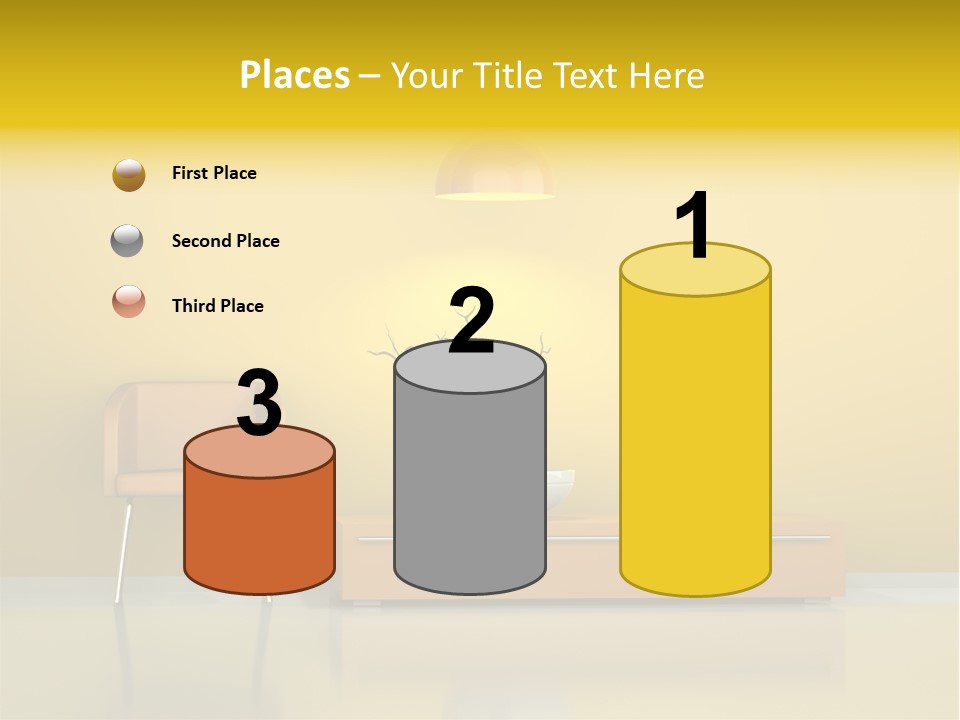 Architektur Dekowand Glanz PowerPoint Template