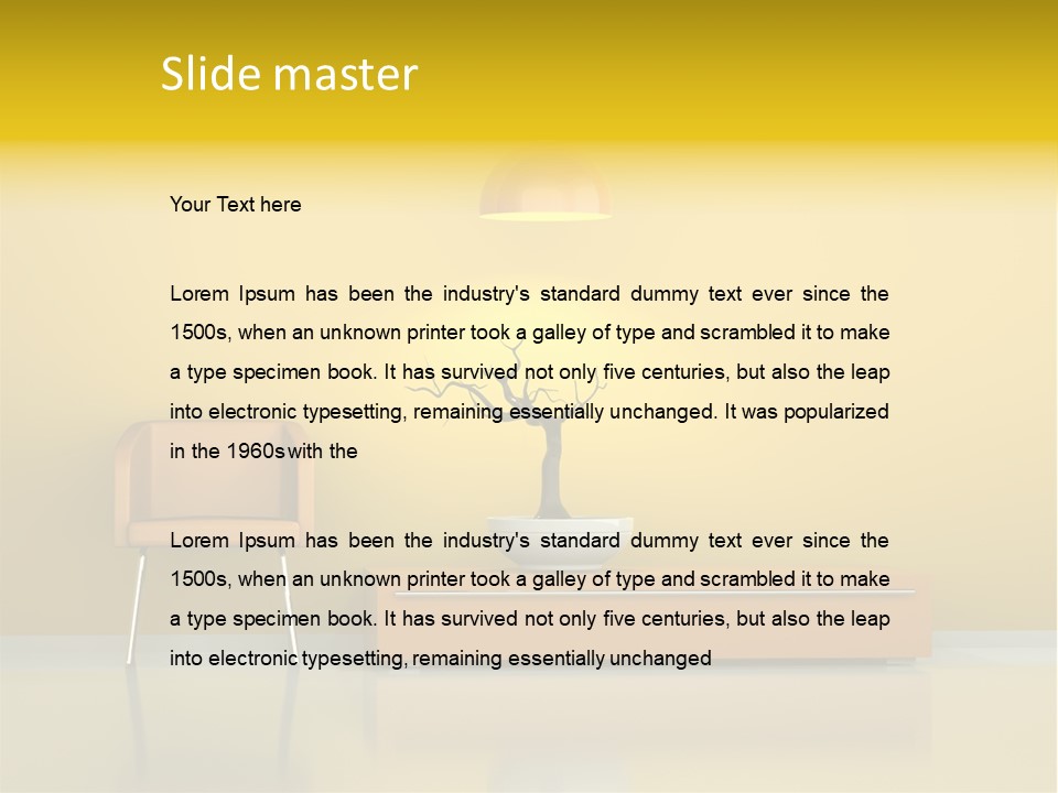 Architektur Dekowand Glanz PowerPoint Template