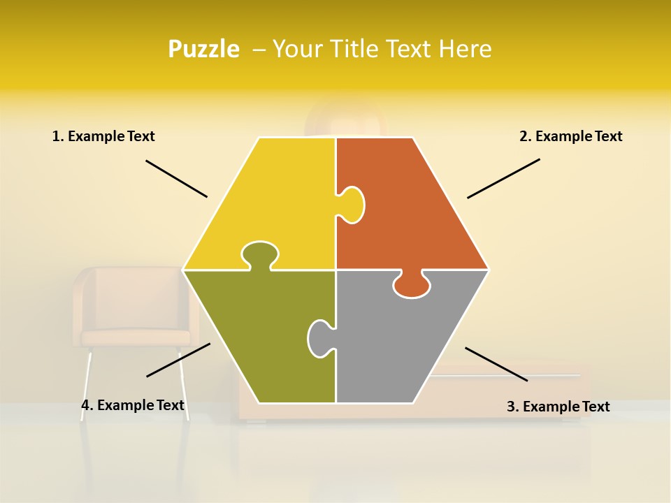 Architektur Dekowand Glanz PowerPoint Template