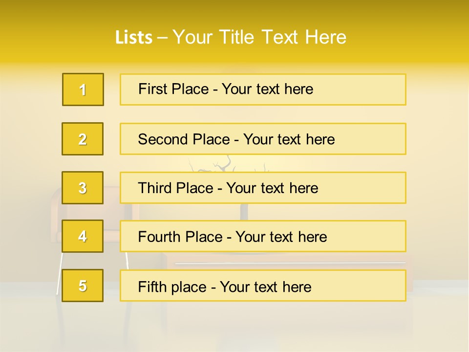 Architektur Dekowand Glanz PowerPoint Template