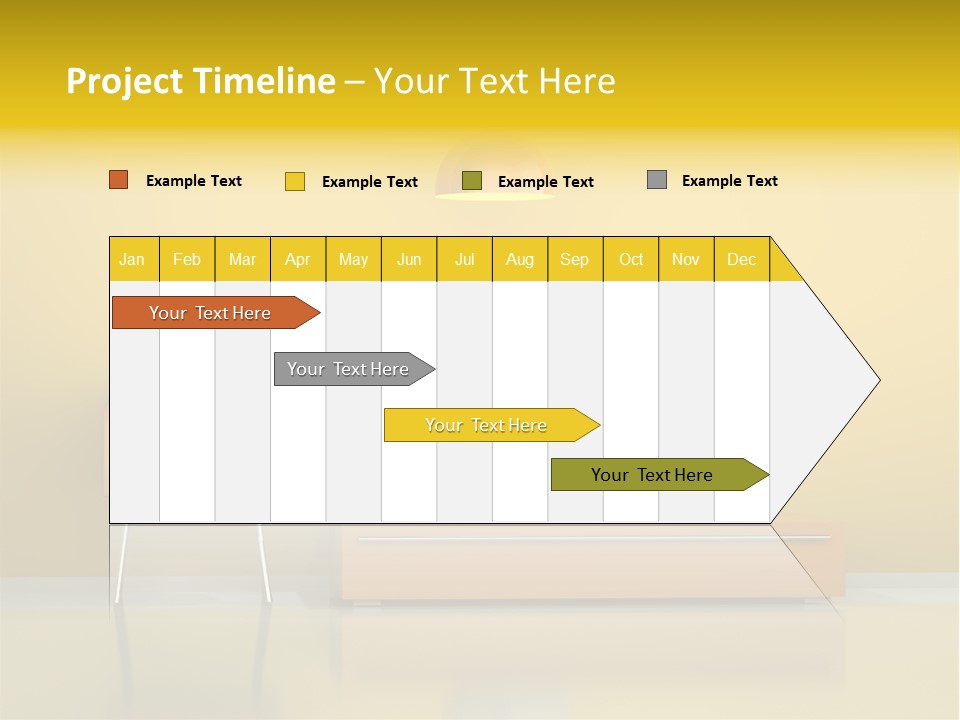 Architektur Dekowand Glanz PowerPoint Template