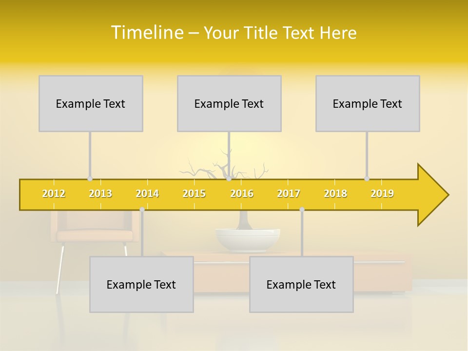 Architektur Dekowand Glanz PowerPoint Template