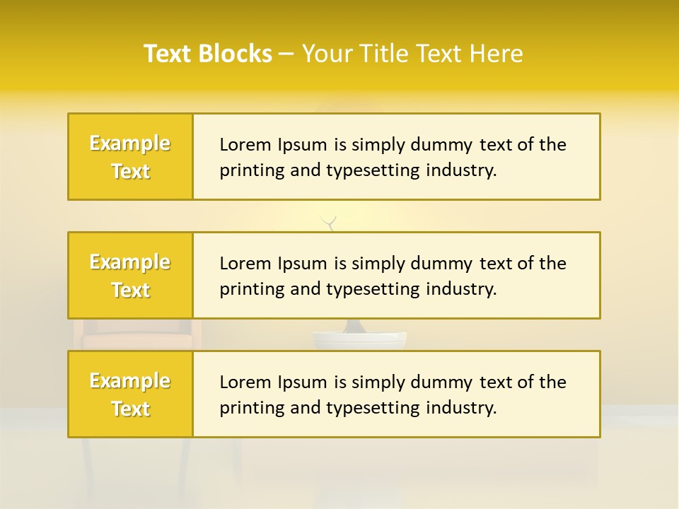 Architektur Dekowand Glanz PowerPoint Template