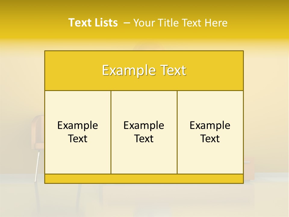 Architektur Dekowand Glanz PowerPoint Template