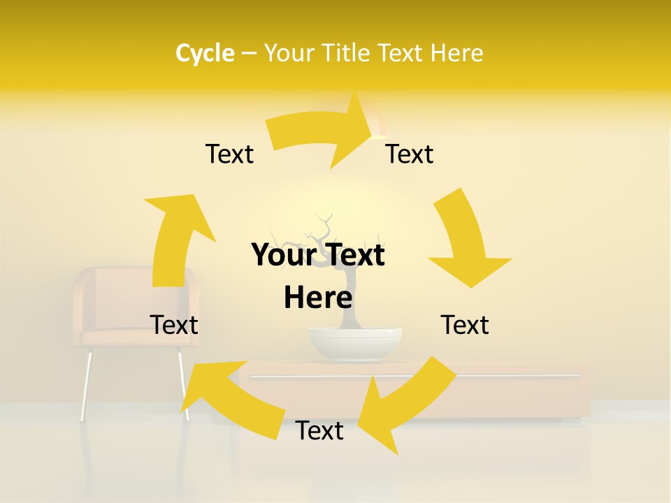 Architektur Dekowand Glanz PowerPoint Template