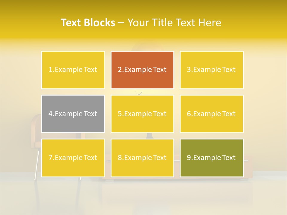Architektur Dekowand Glanz PowerPoint Template