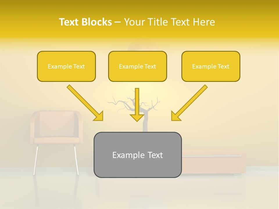Architektur Dekowand Glanz PowerPoint Template