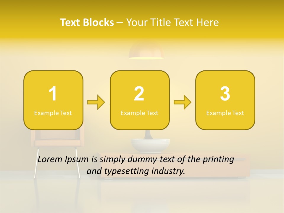 Architektur Dekowand Glanz PowerPoint Template