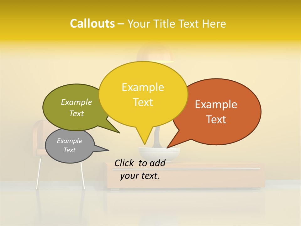 Architektur Dekowand Glanz PowerPoint Template