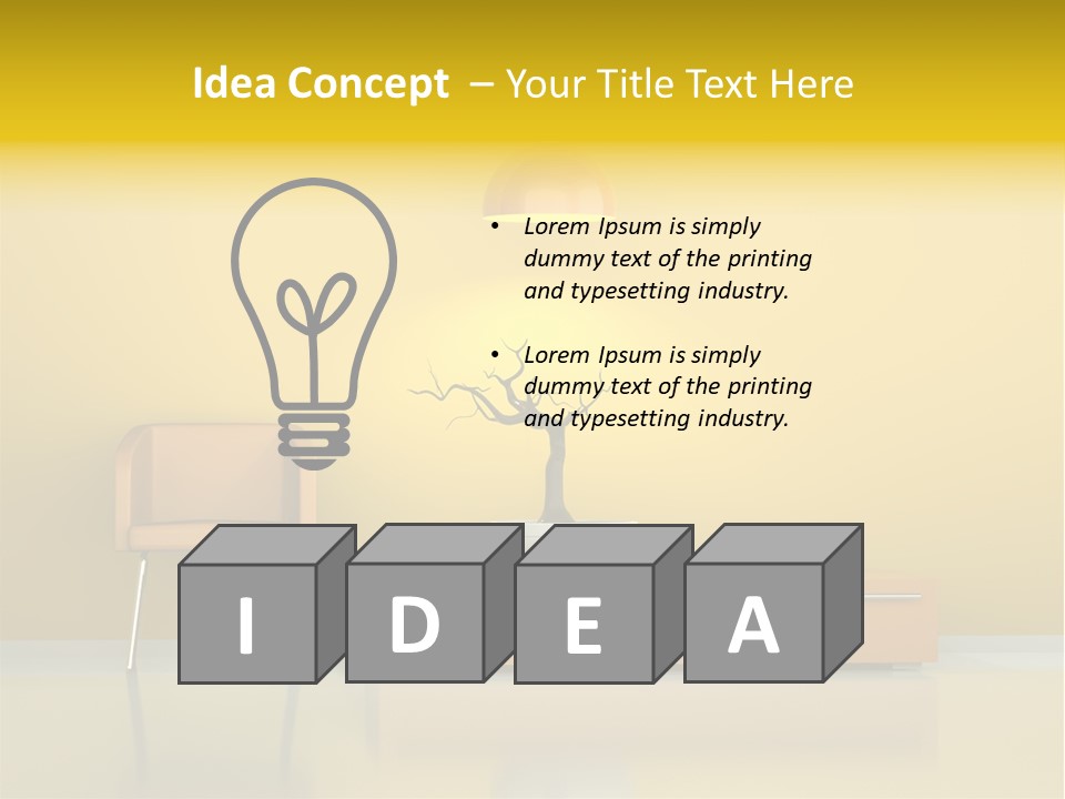 Architektur Dekowand Glanz PowerPoint Template