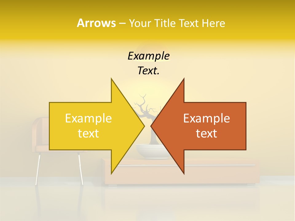 Architektur Dekowand Glanz PowerPoint Template