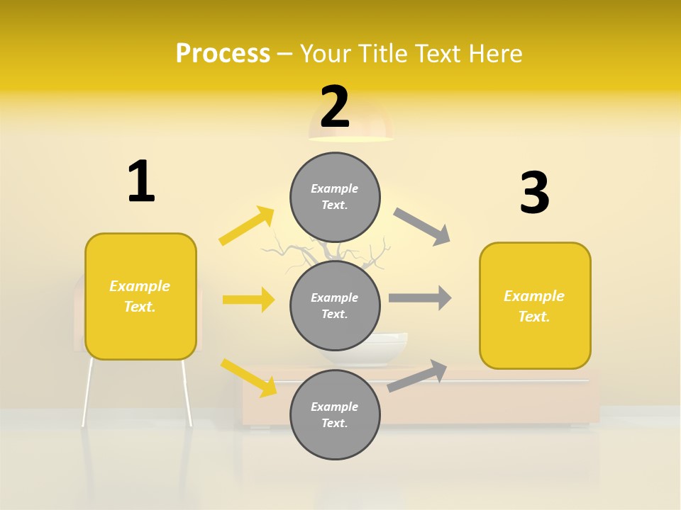 Architektur Dekowand Glanz PowerPoint Template