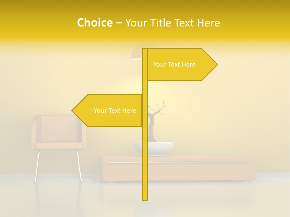 Architektur Dekowand Glanz PowerPoint Template
