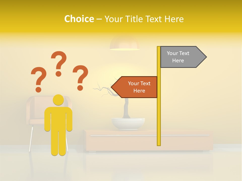 Architektur Dekowand Glanz PowerPoint Template