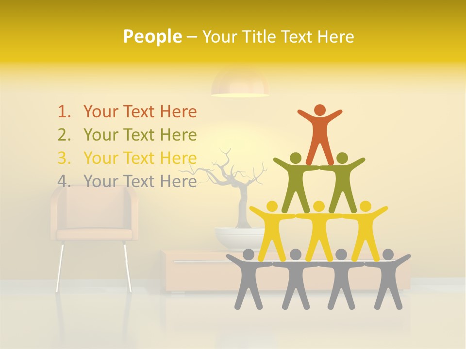 Architektur Dekowand Glanz PowerPoint Template