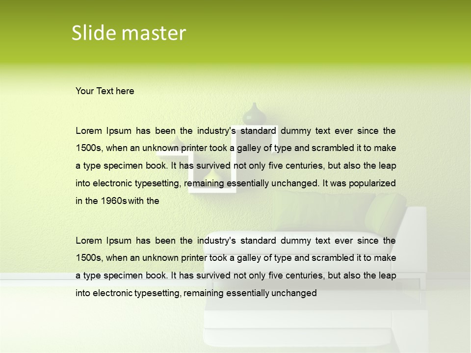 Raumdesign Wohnen Designer PowerPoint Template