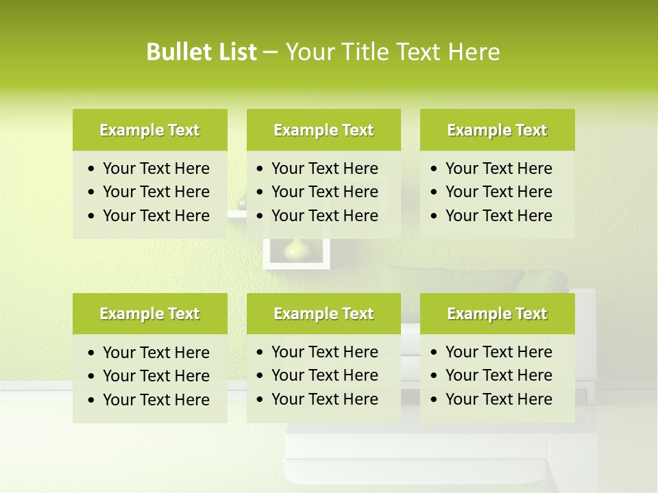 Raumdesign Wohnen Designer PowerPoint Template