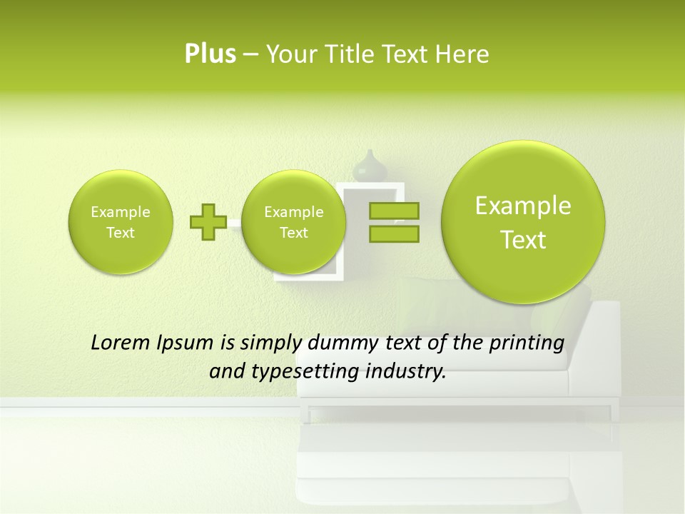 Raumdesign Wohnen Designer PowerPoint Template