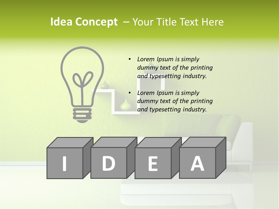 Raumdesign Wohnen Designer PowerPoint Template