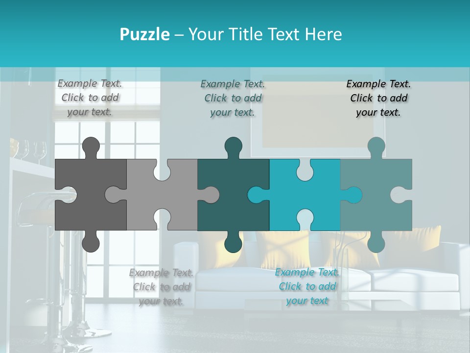 Koch Couch Dekowand PowerPoint Template