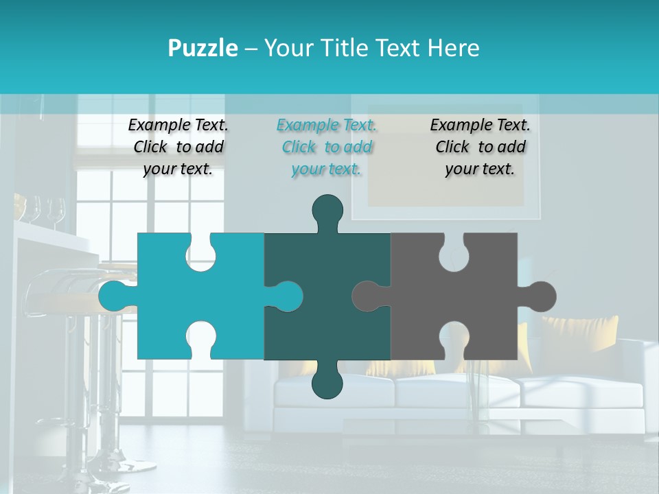 Koch Couch Dekowand PowerPoint Template