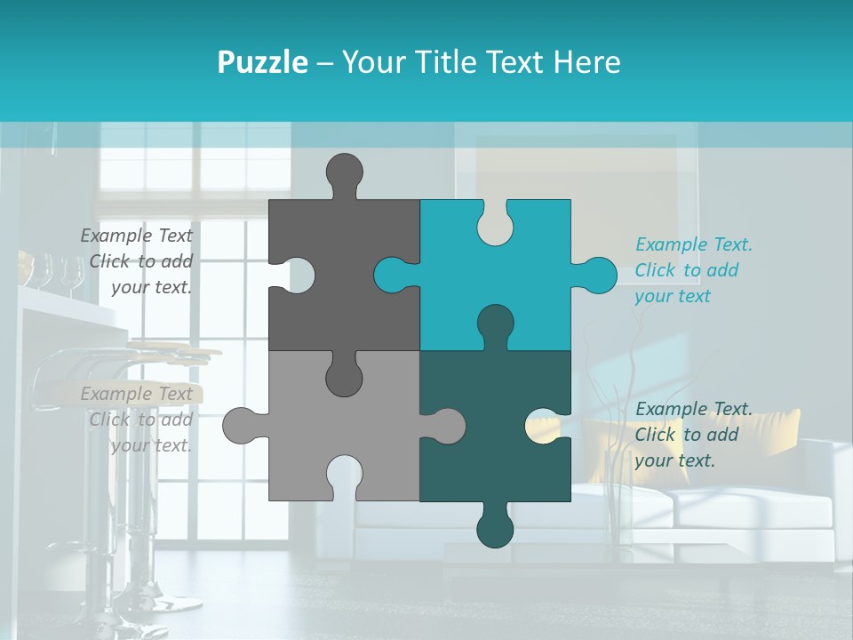 Koch Couch Dekowand PowerPoint Template