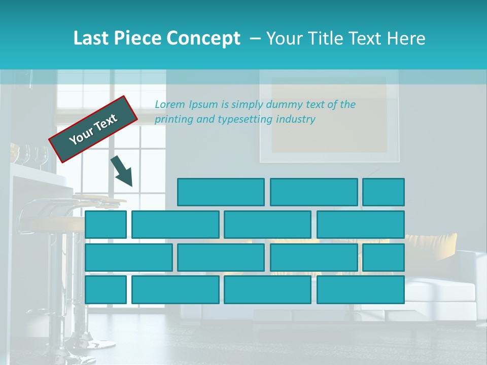 Koch Couch Dekowand PowerPoint Template