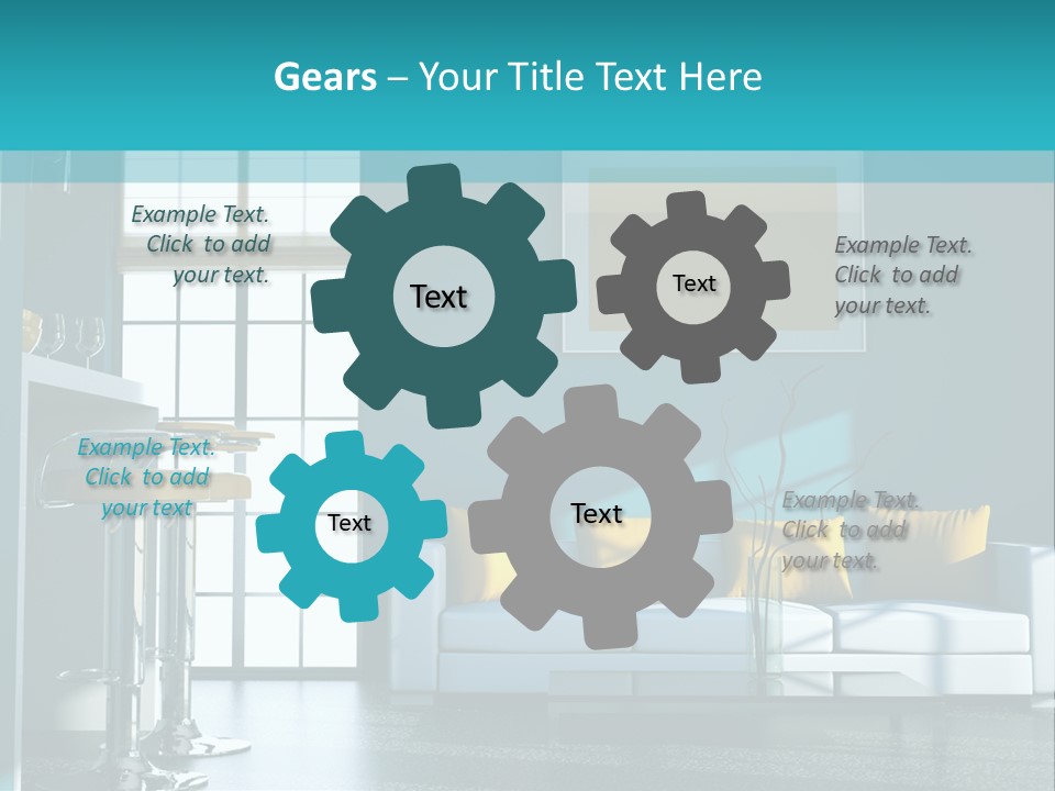 Koch Couch Dekowand PowerPoint Template