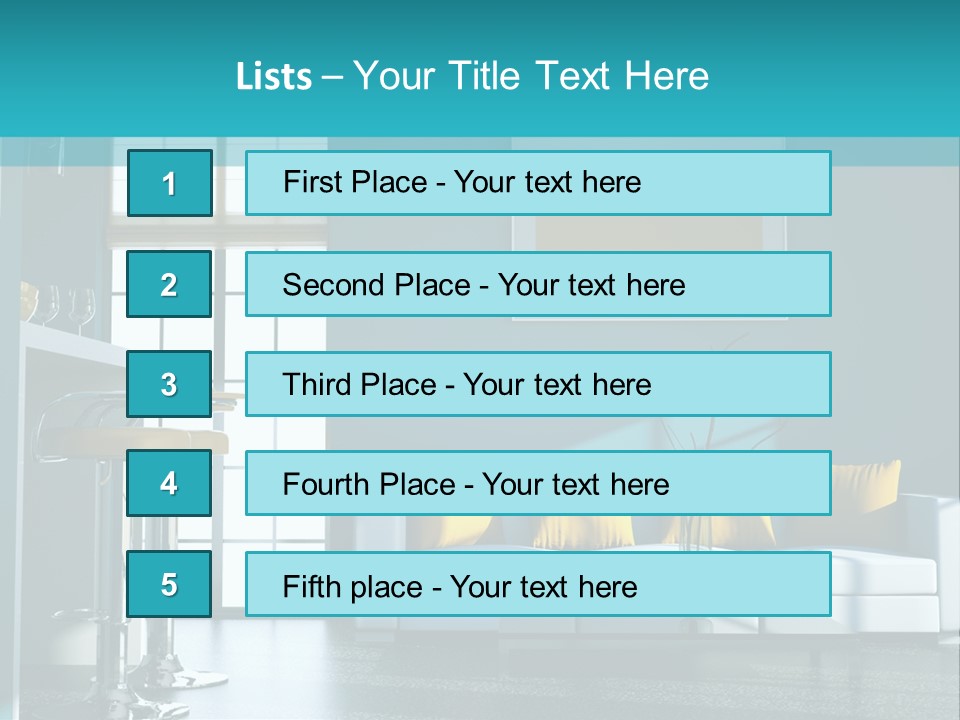 Koch Couch Dekowand PowerPoint Template