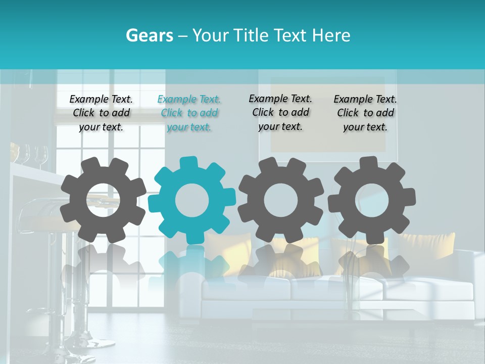 Koch Couch Dekowand PowerPoint Template