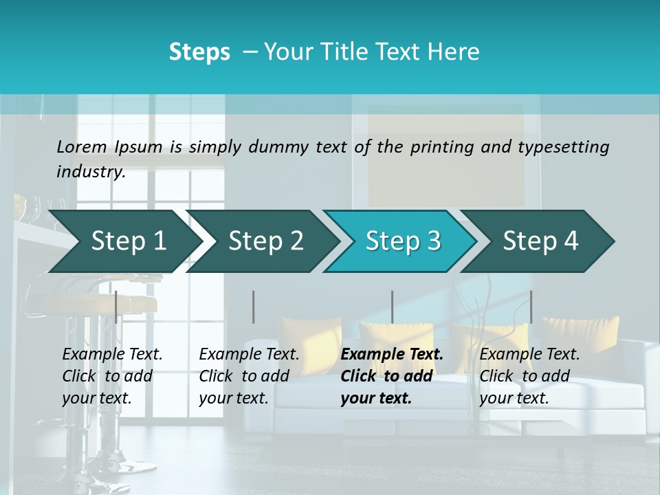 Koch Couch Dekowand PowerPoint Template