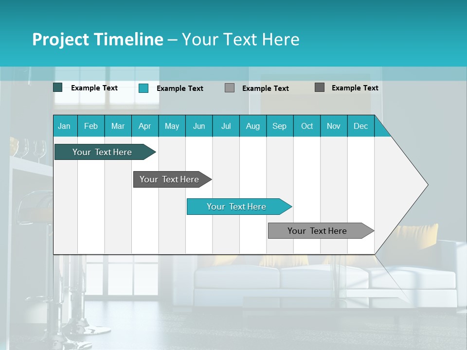 Koch Couch Dekowand PowerPoint Template