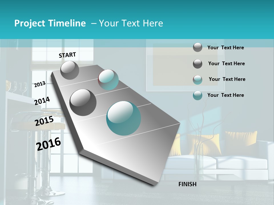 Koch Couch Dekowand PowerPoint Template